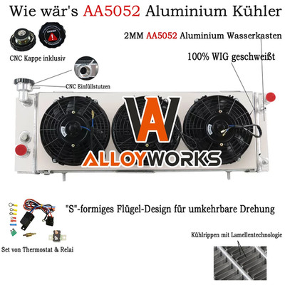3 Reihe Kühler & Lüfter Für Jeep Cherokee XJ 4,0i 1988-2001 / 2,5i 4x4 84-2001