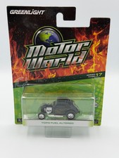 Greenlight Motor World Topo Fuel Altered, Black w/ Flames,  1:64, NIB