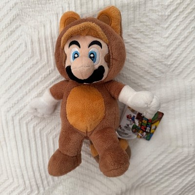 Nintendo Super Mario 3D Land Tanooki Raccoon Mario 9'' Plush Toy NWT