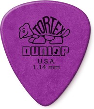 Jim Dunlop Tortex Standard Pick 1.14MM - 12 Pack 1.14mm, Purple