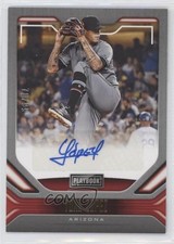 2020 Panini Chronicles Playbook Auto Gold 70/99 Yoan Lopez #PA-YL Auto a3q