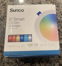 Sunco 6" Smart LED Slim Downlight 3 Pack