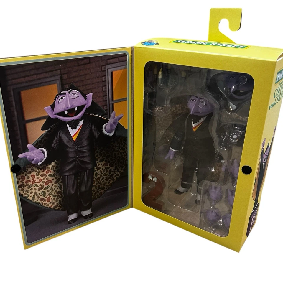 Figura NECA 2025 Sesame Street Count von Count Ultimate sin usar, en caja Target Haulathon nueva Foto 4 de 4