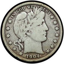 1904-O Barber Half Dollar F / VF