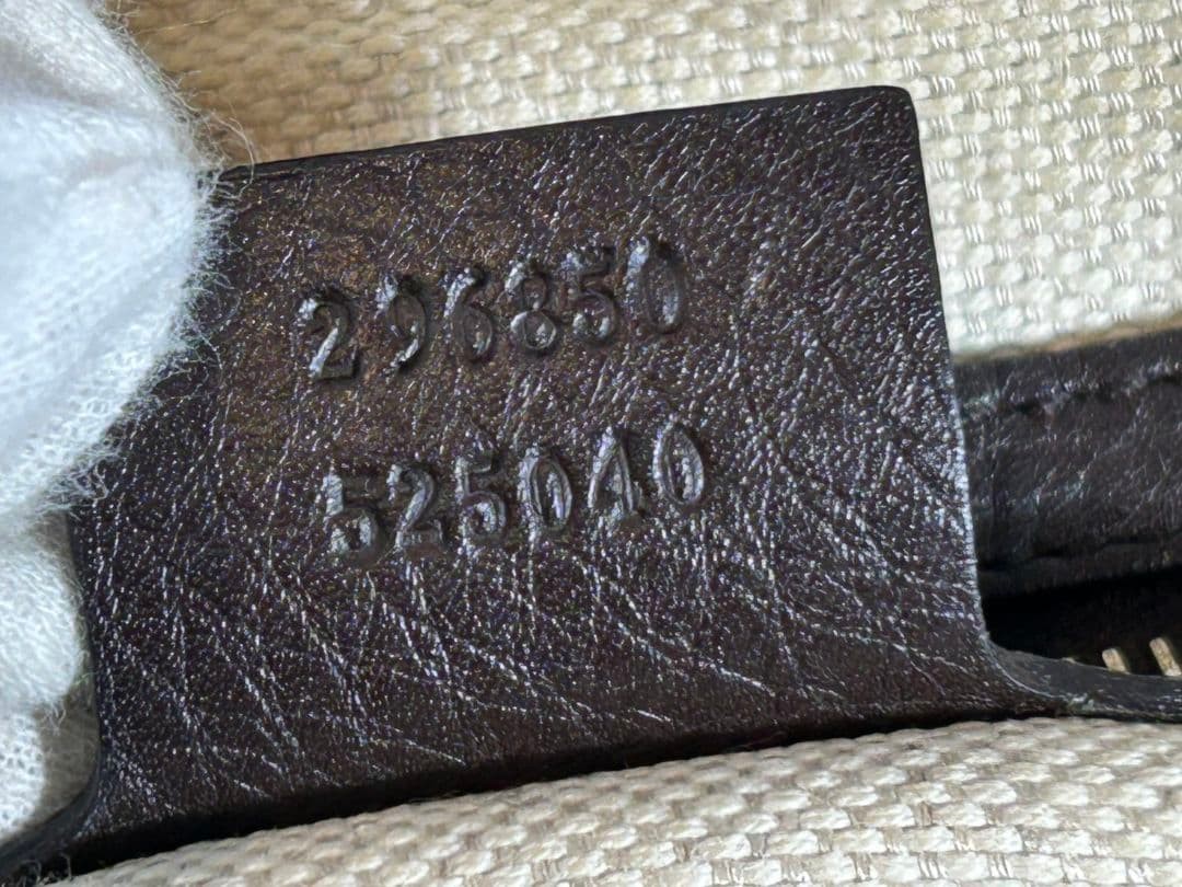 GUCCI GG Canvas Horsebit Tote Bag Women's Vintage Size 33cm Excellent thumbnail 11