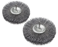 2X RundbüRste ScheibenbüRste 120Mm DrahtbüRste Gewellt Stahl Bohrmaschine Hero