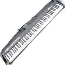SONART BXII 61 KEY DIGITAL PIANO KEYBOARD TOUCH SENSITIVE BLACK SOFT CASE