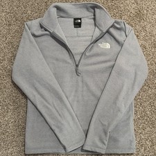The North Face gray quarter zip sweatshirt outdoor hiking size s