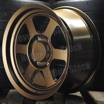 9SIX9 SIX-1D 17x8.5 6x139.7 6x5.5 +20 OFFSET MATTE BRONZE 6 SPOKE 4 TRUCK WHEELS