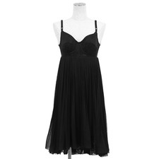 DOLCE&GABBANA Dress Size 38 Women Camisole dress lace sheer combination BLK