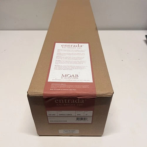 Moab Entrada Rag Bright 290 Archival Inkjet Paper (24" x 40' Roll)
