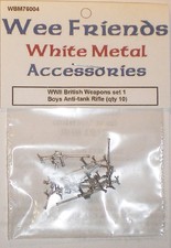 Wee Friends 1/76 British Weapons Set 1 - Boys Anti Tank Rifle (x10)
