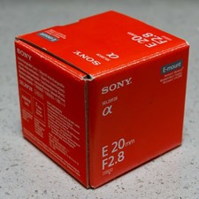 Sony E 20mm F/2.8 SEL20F28 For Sony E-Mount  Mint Condition w/ UV Filter - US