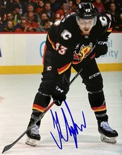 ADAM KLAPKA SIGNED CALGARY FLAMES 8x10 #1 - with COA - BLASTY JERSEY