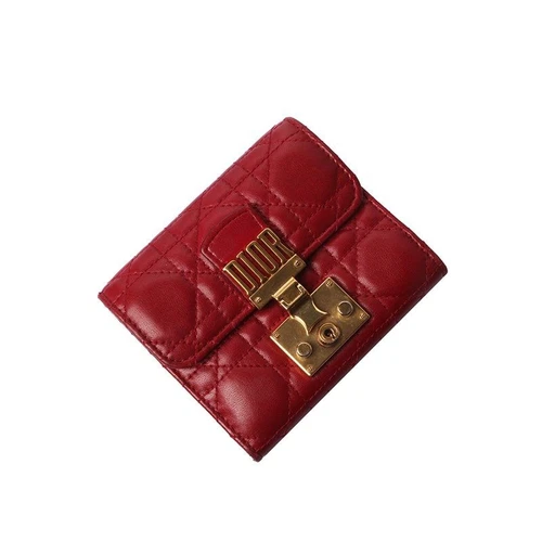 Portefeuille femme Dior Christian Lamb Cannage Addict 27139 26873692