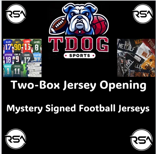 Kansas City Chiefs- 2 Item Autographed Football Jersey Opening RSA