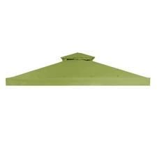 Garden Winds Replacement Canopy for 10'x10' Fabric Top for Arrow Gazebo Green