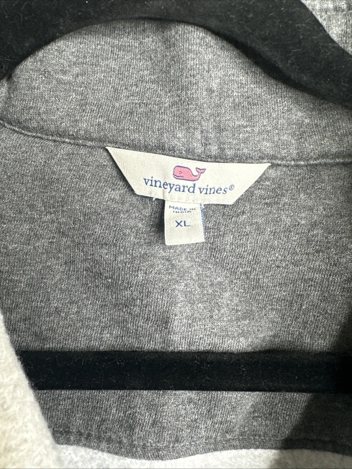 Sudadera Vineyard Vines para mujer XL gris tela de ensueño camisa oveja relajada cuadrada Foto 2 de 4