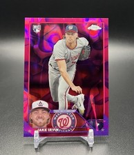2023 Topps Chrome Update JAKE IRVIN RC ROOKIE Magenta Lava Lamp Refractor /299