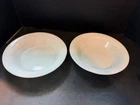 Vintage Corning Milk Glass Cereal Soup Bowls Set of 2 White USA 1951 Vintage