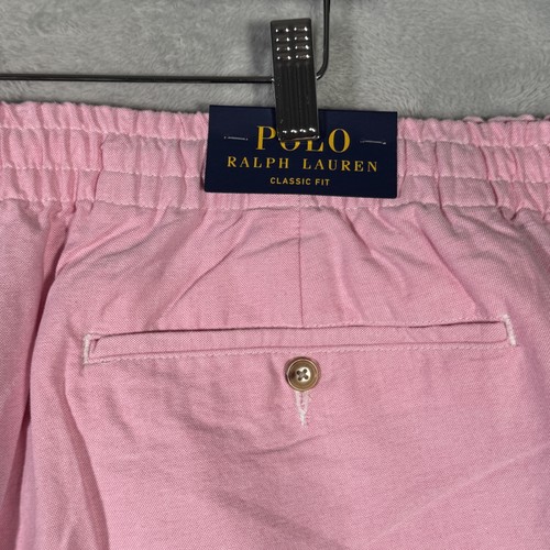 Polo Ralph Lauren Shorts Mens 4XB 4XL Big Pink Drawstring Elastic Waist - Picture 7 of 10