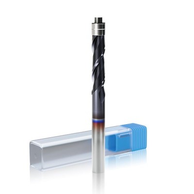 CSOOM Up Cut Spiral Flush Trim Router Bit with Double Ball Bearing, 1/4'' Shan...
