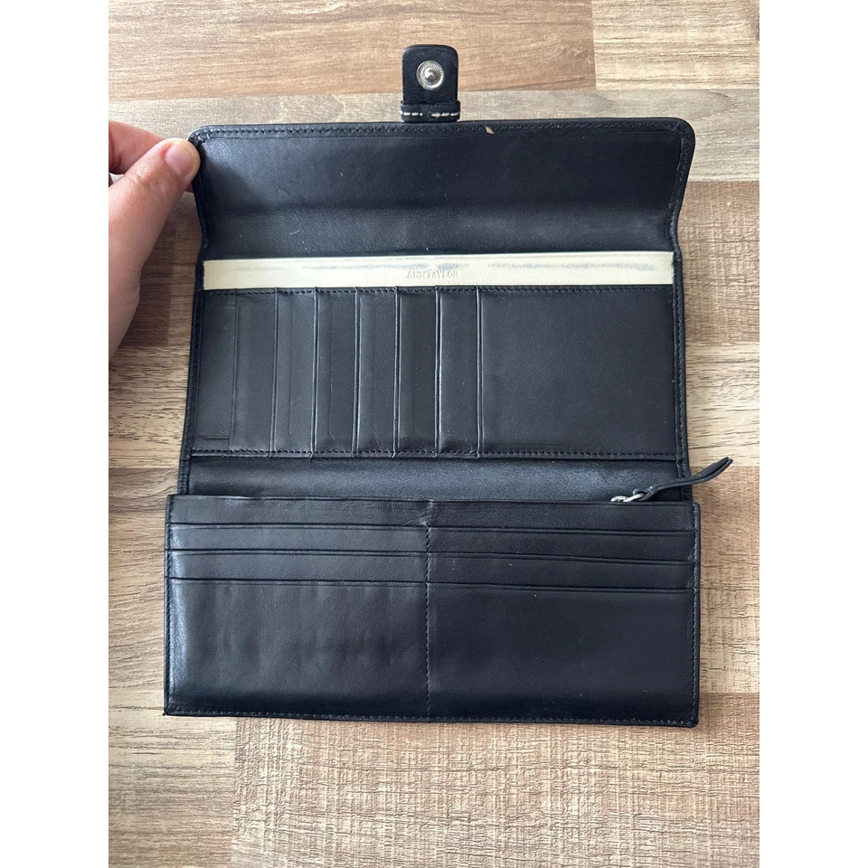 复古 Ann Taylor 100% 皮革钱包  — 第 3/3 张图片