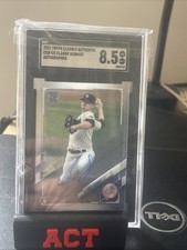 2021 Topps Clearly Authentic Auto Clarke Schmidt Rookie Auto RC Yankees SGC 8.5