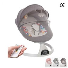 Sdraietta dondolo neonato elettrica culla con bluetooth musica e rete zanzariera