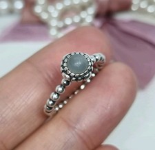 Genuine Pandora Moonstone June Birthstone Ring 💕 Size 52  S925 ALE 