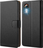 HandyhüLle PU Leder Schwarz FüR Galaxy Xcover 7 SchutzhüLle Case Cover