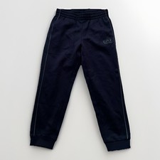 EA7 Emporio Armani Junior Joggers in Pile Nero per Bambini Taglia 10A 140 cm