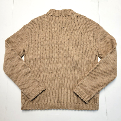 New GUCCI Crew Neck 100% WOOL Open Knit Sweater Men's SMALL S