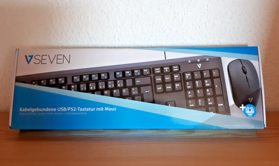 V7 Videoseven CKU200DE USB Tastatur DE + Maus-Set USB 29,74€ →20€ - Bild 3 von 4