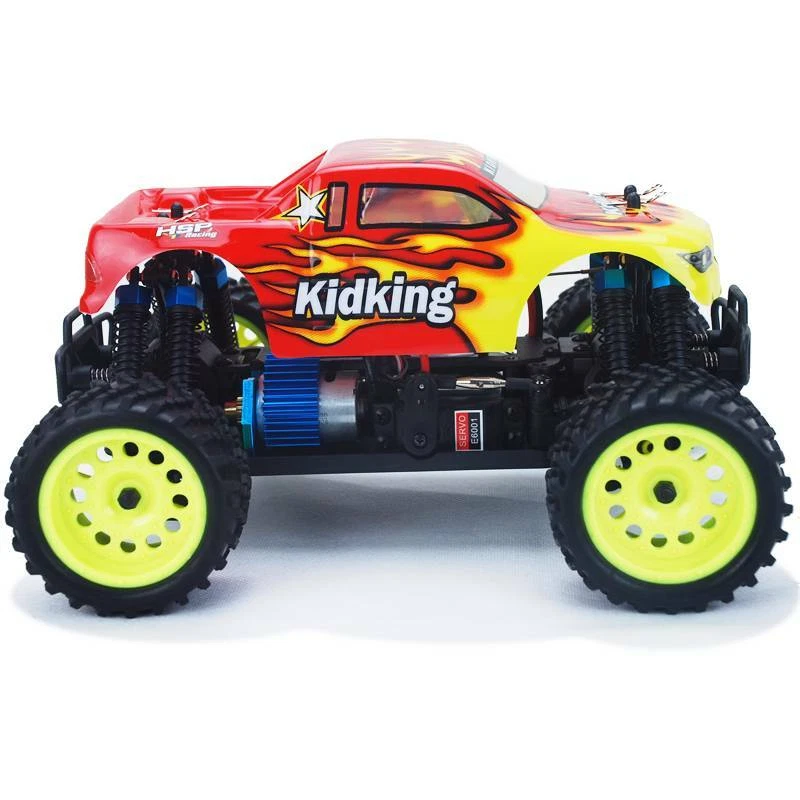 Carrinho de Controle Remoto Off Road 4WD RC Brushed Truck Elétrico 