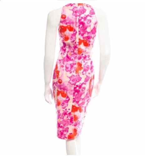 Abito acquerello stampa Versace IT 40 US 4 rosa - Foto 3 di 6