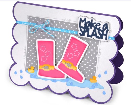Sizzix Rain Boots 12pc #660709 Retail $17.99 by Stephanie Barnard Mix & Match - Picture 2 of 6