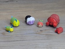 The Little Mermaid Disney TSUM TSUM 6 Figure Lot Ariel Ursela Flounder Sebastian