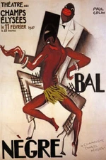 DANCING CABARET JAZZ CLUB PARIS BAL NEGRE JOSEPHINE BAKER VINTAGE POSTER REPRO