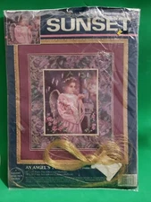 An Angel's Touch NO COUNT Cross Stitch Kit Sunset 13930 Printed design