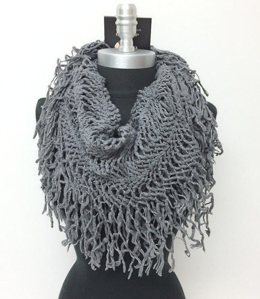 US SELL NEW Women Winter Infinity Scarf Wrap Cowl Circle Loop Scarves ...