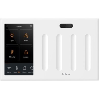 Brilliant Smart Home 4-Switch Control Panel - BCP120US-WH4 - 2nd GEN! - NEW!!