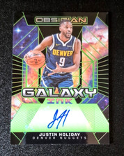 2023-24 Panini Obsidian Galaxy Ink Justin Holiday Auto /25 #GI-HOL Denver Nugget