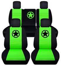 2 Tone Suv Car Seat Covers Warmy Star Fits Jk Wrangler 4dr 2007-2018