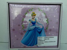 Disney Princess Scrapbook Deluxe Album 8x8 Purple-Pink Sparkly Cinderella Sealed