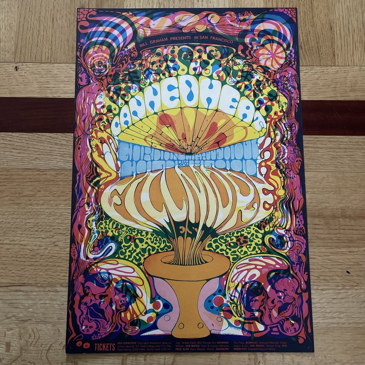Bill Graham Fillmoreフィルモアロックポスター　サイケデリック Fillmore Peacock - Psychedelic Posters Art Print – Laughing