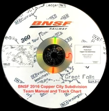 Burlington Northern Santa Fe Copper City Sub Team Manual - PDF Pages on DVD