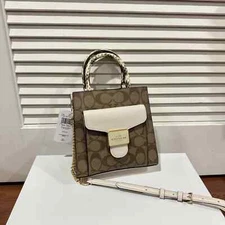 Coach Mini Pepper Crossbody In Signature Canvas C7227-New with Tag
