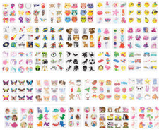 12 KIDS TEMPORARY TATTOOS  Assorted Designs Boys Girls Party Loot Bag Fillers