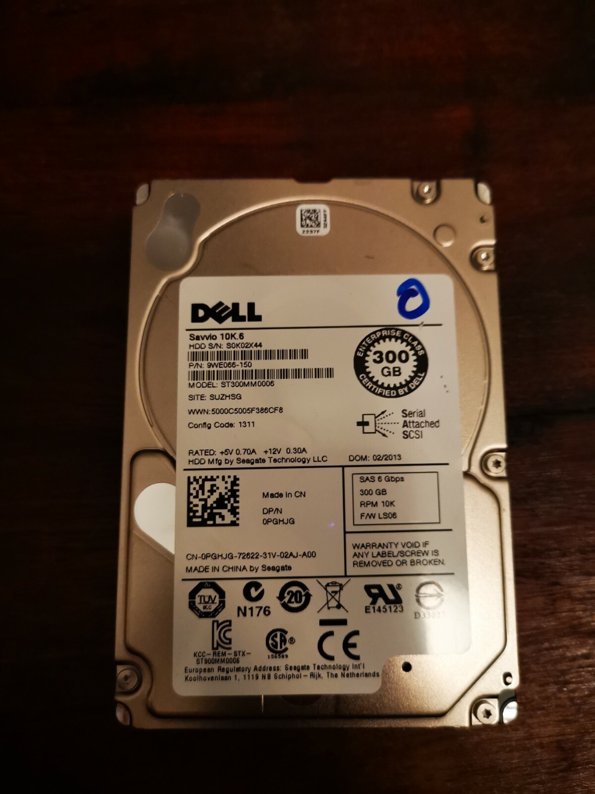 Dell 300GB SAS 10k 6G 2 5" Hard Drive MTV7G In 3 5" Caddy For PowerEdge Servers 69379 P - Foto 6